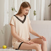 Cotton and Lace Short-sleeve Set