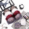 Embroidered Shell Bra and Panties Set