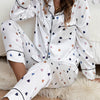 Long-sleeve Silk Pajamas