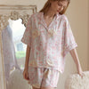 Satin Flower Print Pajama