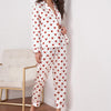 Heart Design Silk Pajamas