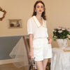 Silk Top and Shorts Pajamas