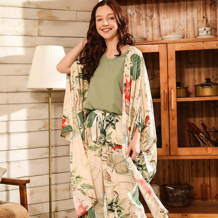 Cotton silky 3-Piece Loungewear