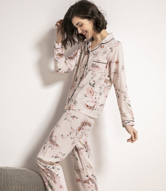 Cotton Silk Long-sleeve Loungewear
