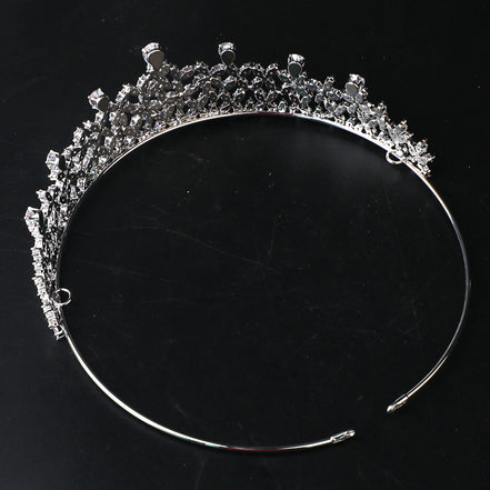 All-zircon Bride Crown