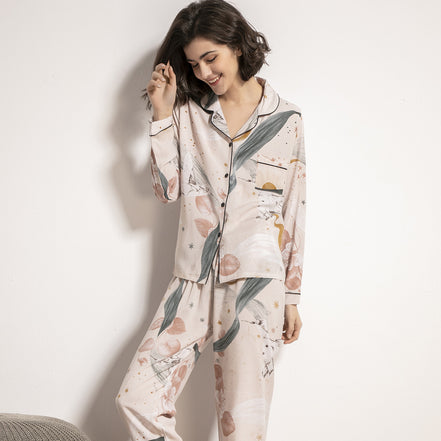 Cotton Silk Long-sleeve Loungewear
