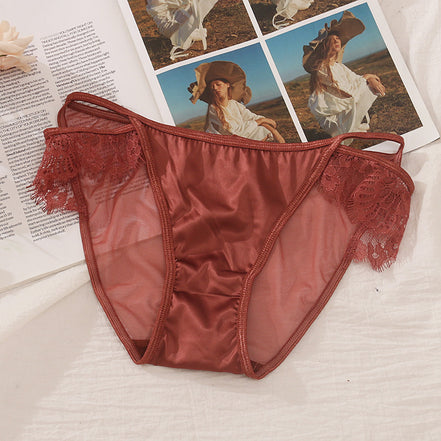 Lace Satin Women's Panties (1pc)