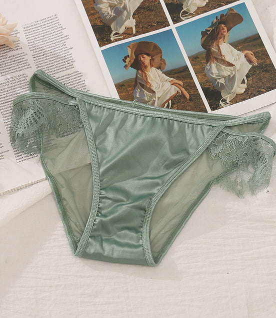 Lace Satin Women's Panties (1pc)