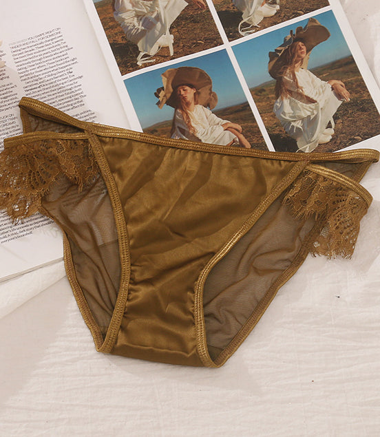 Lace Satin Women's Panties (1pc)
