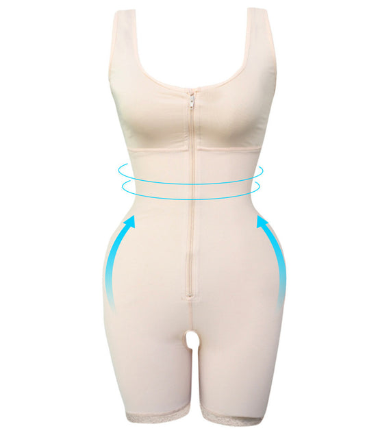 Women's Zipper Slimming Bodysuit Shapewear