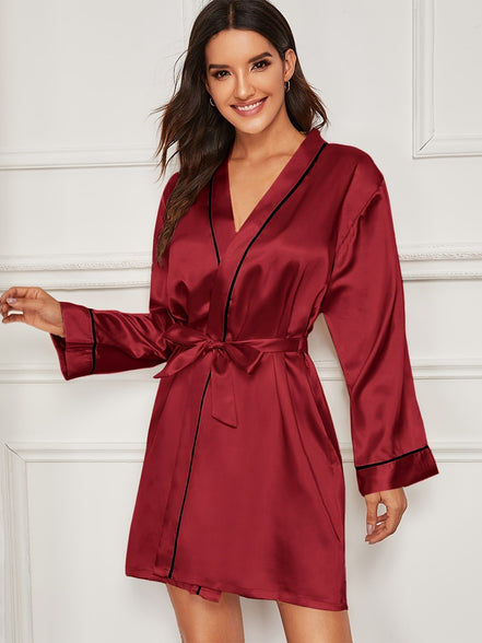 Mid-length Silk Robe