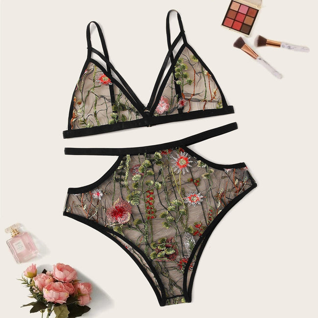 Sheer Bra and Panties Set