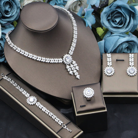Bride Shiny Zircon Jewelry Set