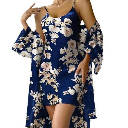 2-Piece Lace-up Nightdress Set