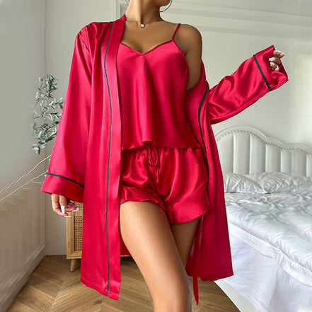 3-piece Nightgown and Shorts Set