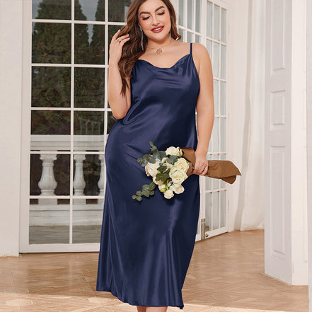 Women's Plus Size Long Slip Nightdress