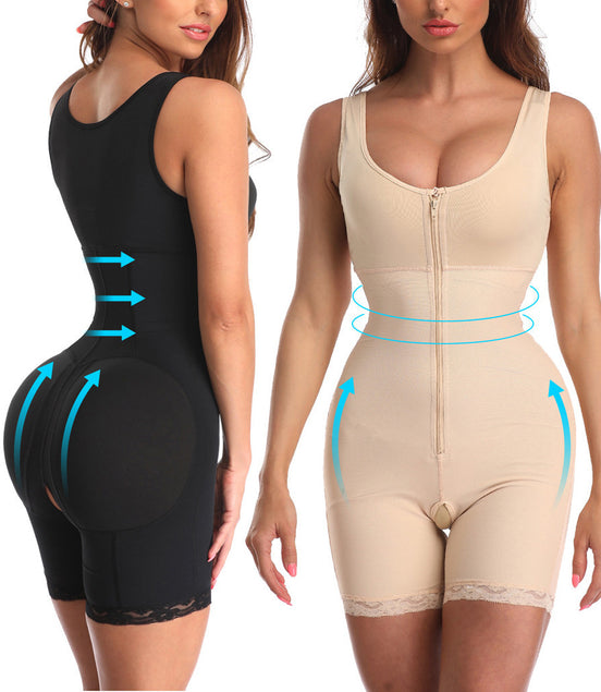 Women's Zipper Slimming Bodysuit Shapewear