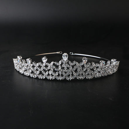 All-zircon Bride Crown