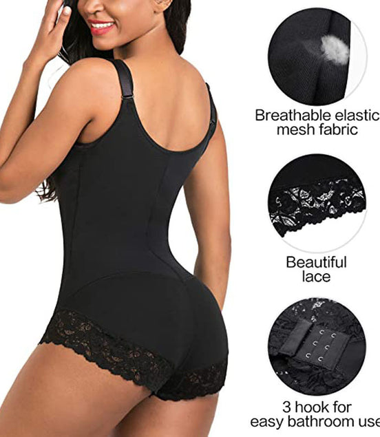 Hip Lifting Tights Body Shaping Zipper Shapewear