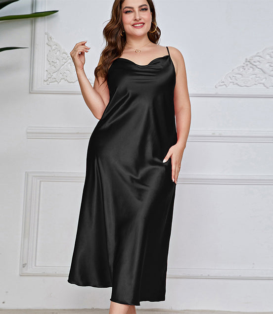 Women's Plus Size Long Slip Nightdress