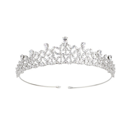 All-zircon Bride Crown