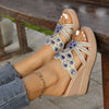 Bohemian Open Toe Sequin Slippers
