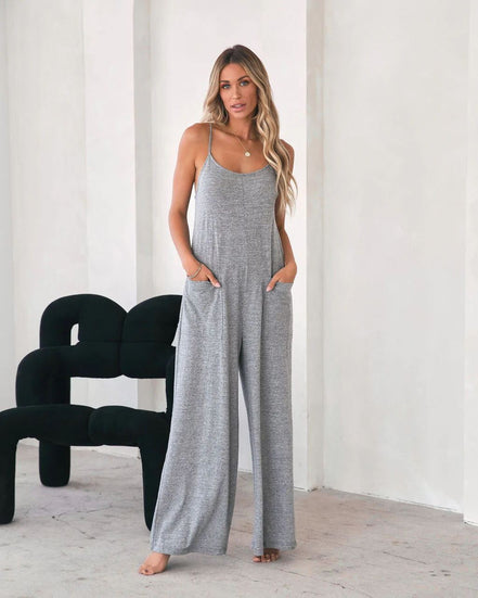 Cotton Pocket Jumpsuit