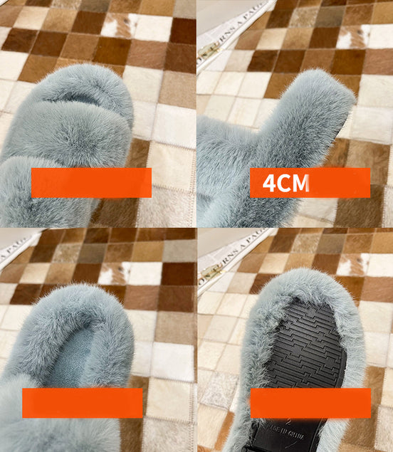 Fuzzy House Slippers