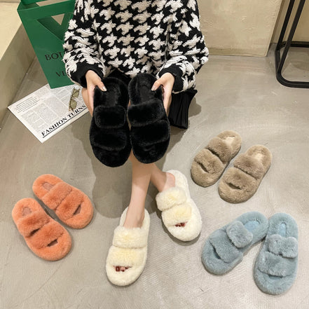 Fuzzy House Slippers