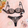 Black Lace Bra and Panties Set