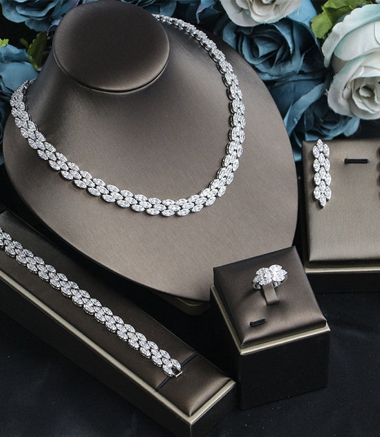 Four-piece Wedding Jewelry Set