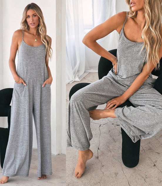 Cotton Pocket Jumpsuit