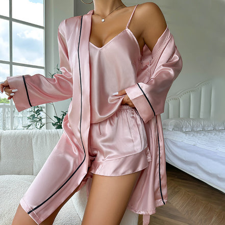 3-piece Nightgown and Shorts Set