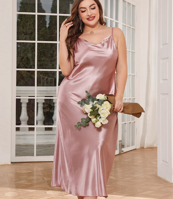 Women's Plus Size Long Slip Nightdress