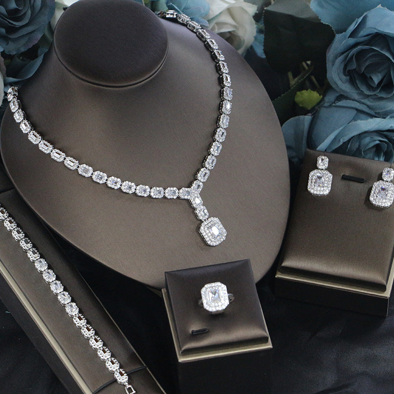 Wedding Jewelry Four-piece Set